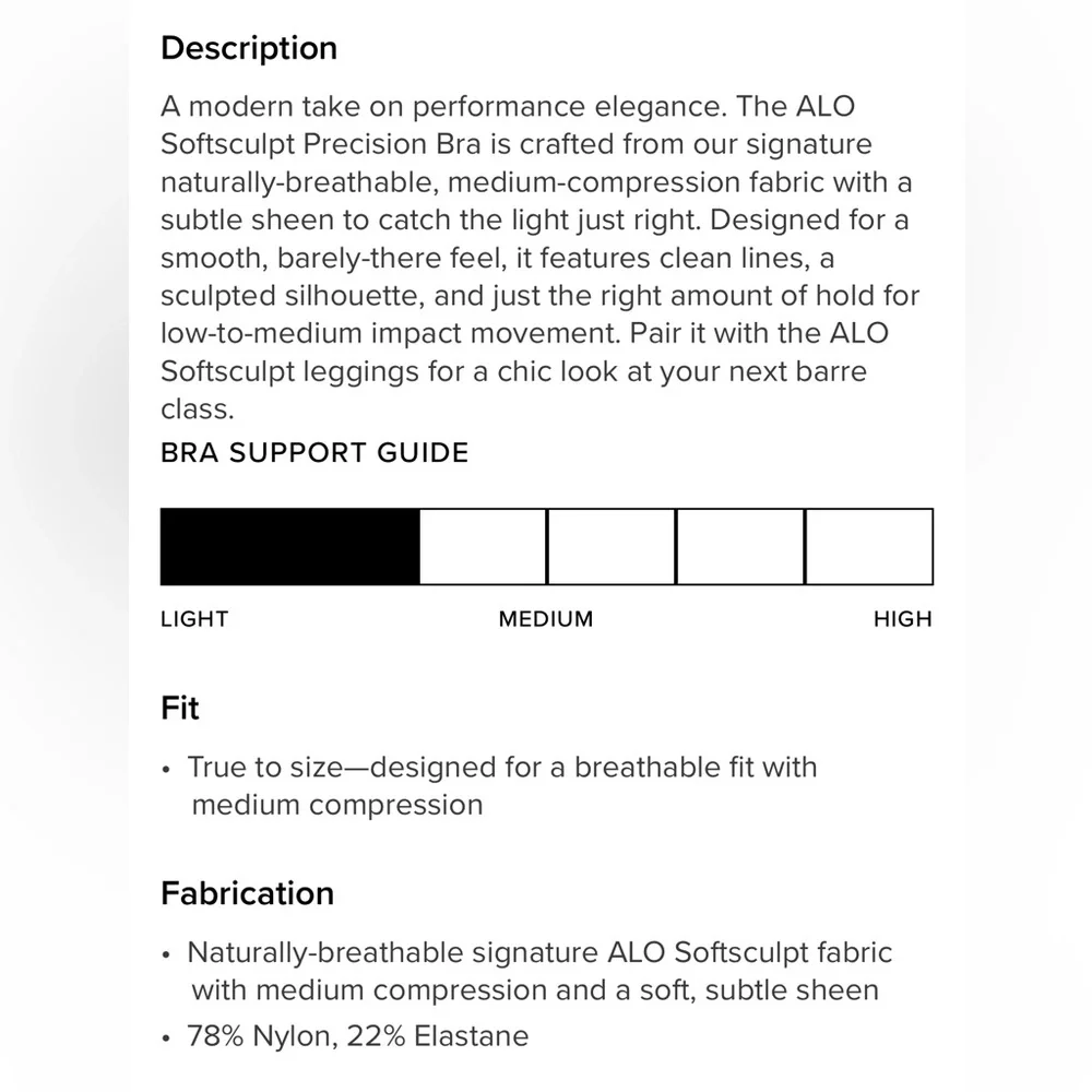 ALO Softsculpt Precision Bra - Picture 4 of 7